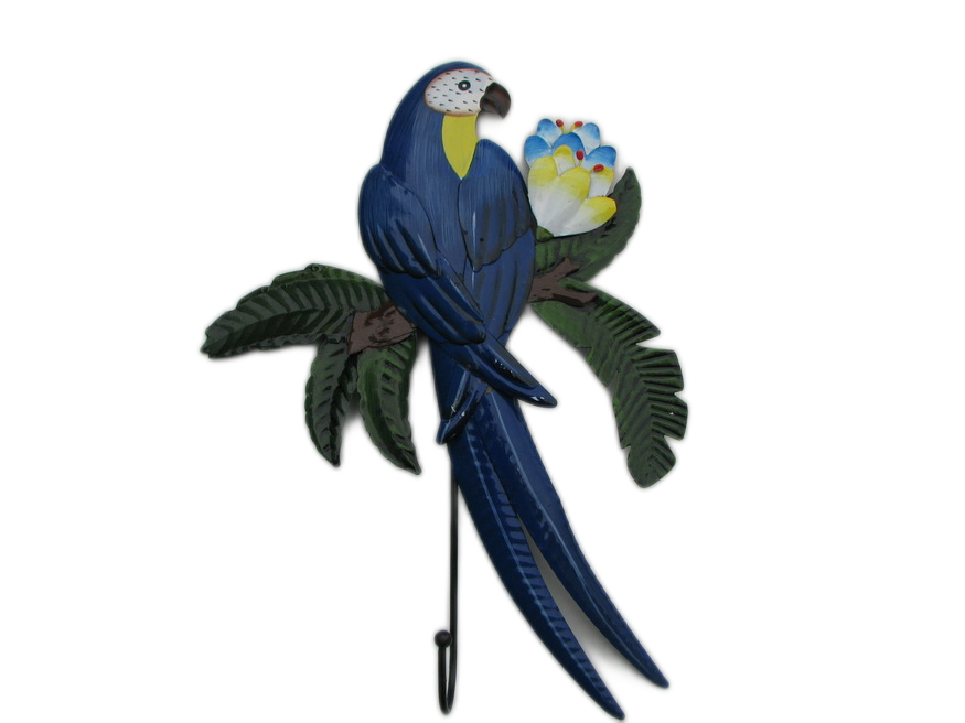 Macaw Metal Wall Hook