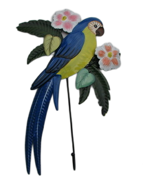 Macaw Metal Wall Hook