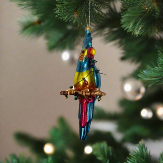 Glass Cockatoo Ornament