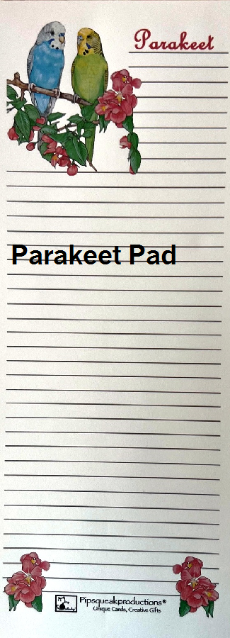 Parrot Shopping Note Pad