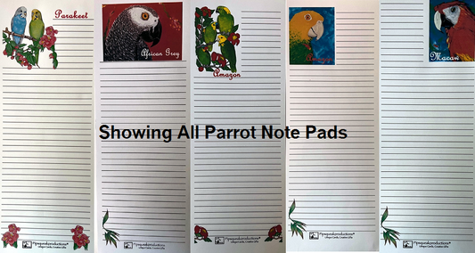 Parrot Shopping Note Pad