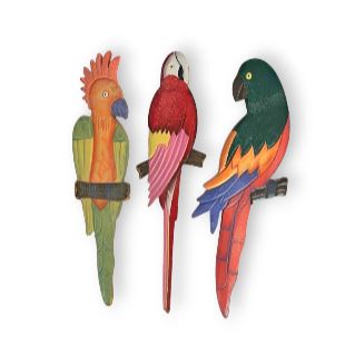 Parrot Trio Wall Art