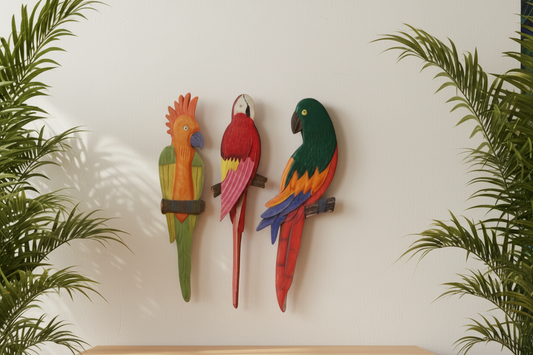 Parrot Trio Wall Art