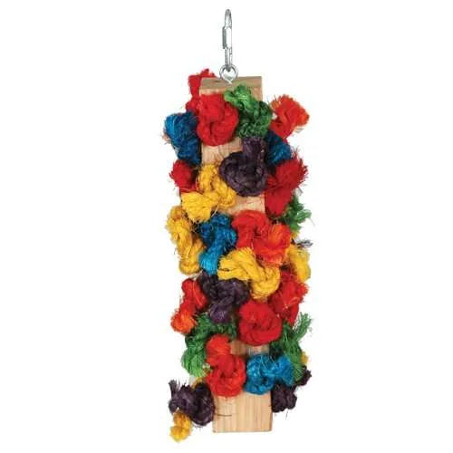 Knot Block Preener Bird Toy