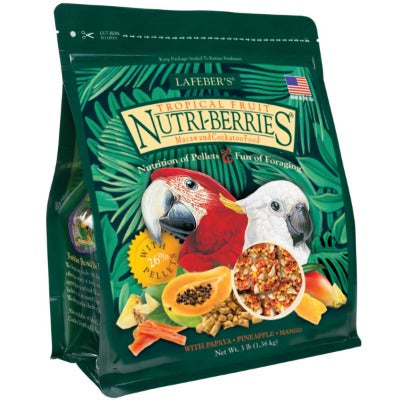 Lafeber Tropical Fruit Nutri-berries Large Parrot Macaw Cockatoo