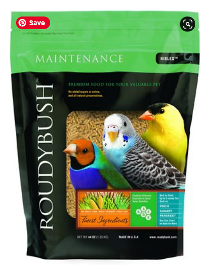 Nible Roudybush Maintenance Bird Pellets