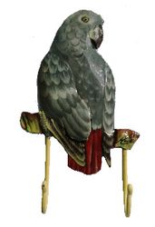 African Grey Wall Hook