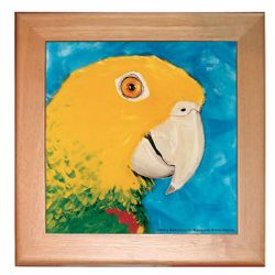 Double Yellow Head Amazon Trivet