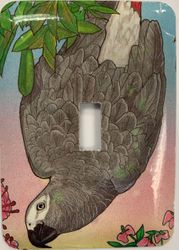 African Grey Wall Switch Cover