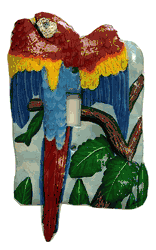 Scarlet Macaw Single Light Switch Cover