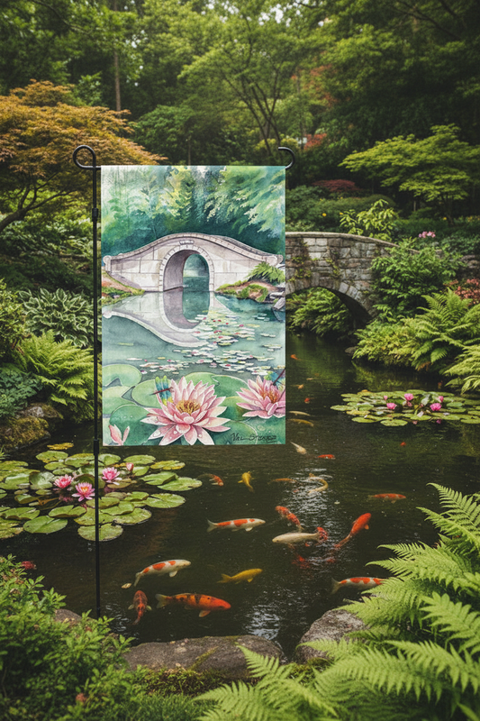 Waterlily Garden Flag