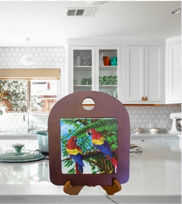 Wooden Macaw Cutting Board