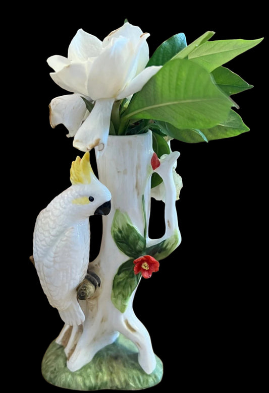 Cockatoo Bud Vase