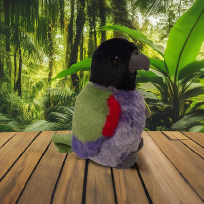 Plush Imperial Amazon Parrot 11 inch