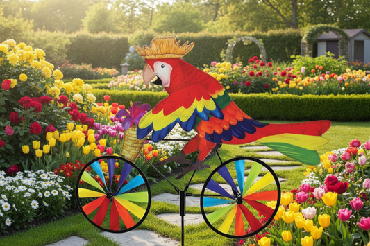 Parrot Bike Garden or Yard Spinner