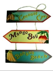 Coconut Cove 3 Hanging Signs