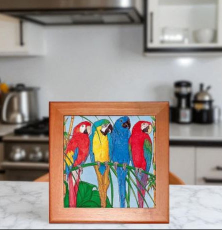 Macaw Parrots Trivet