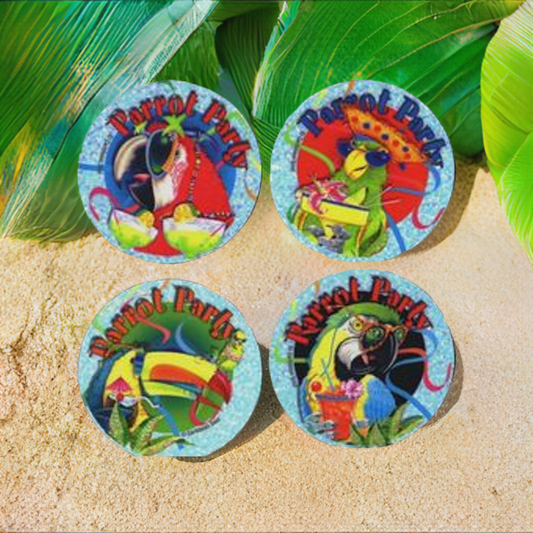 Parrot Party Coasters
