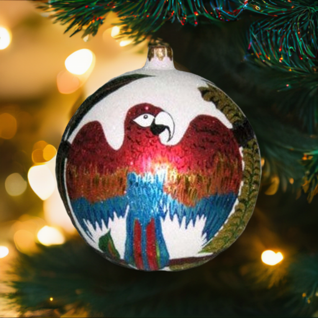 In Flight Parrot Ornament