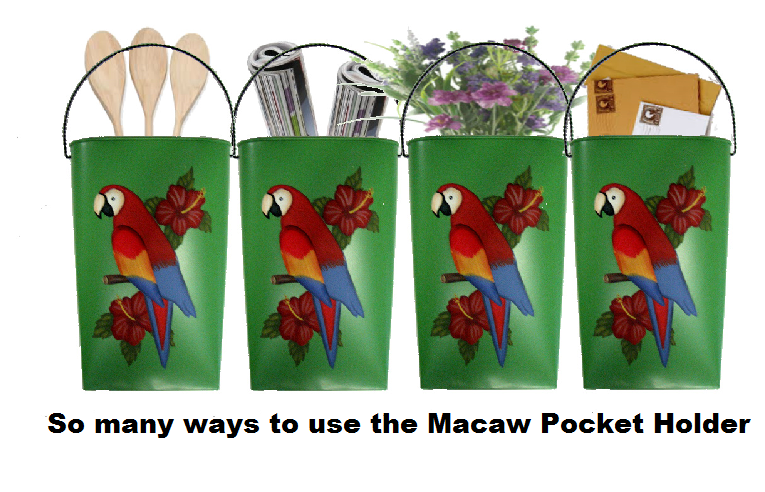 Macaw Parrot Wall Pocket