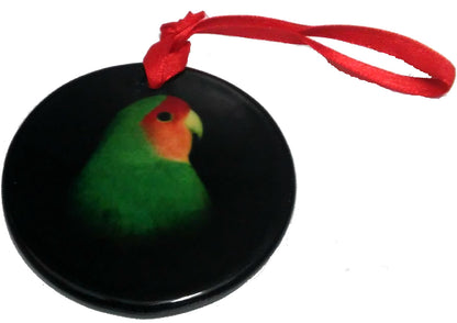 Peach Face Love Bird Ornament