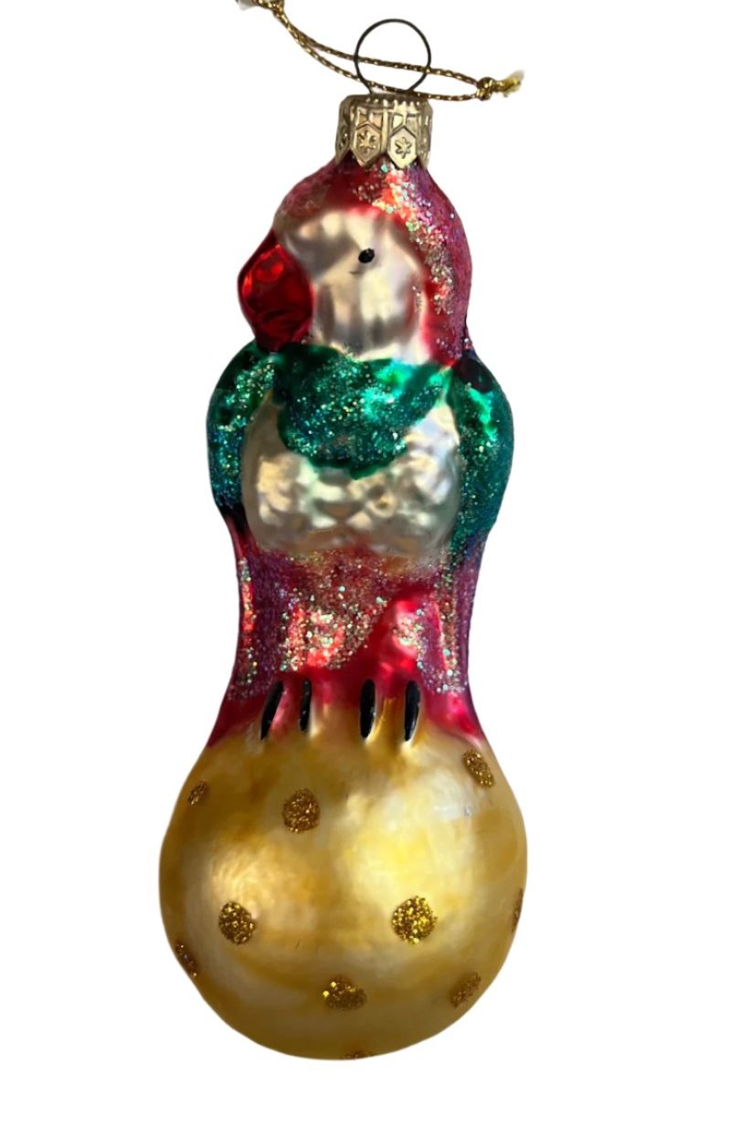 Parrot Glass Ornament