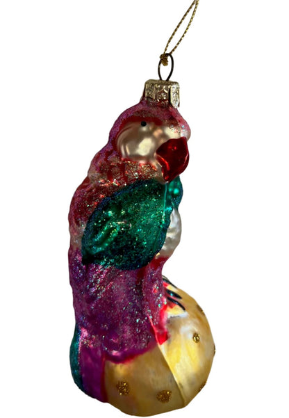 Parrot Glass Ornament