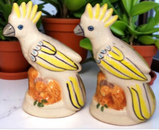 Cockatoo Salt and Pepper Shakers