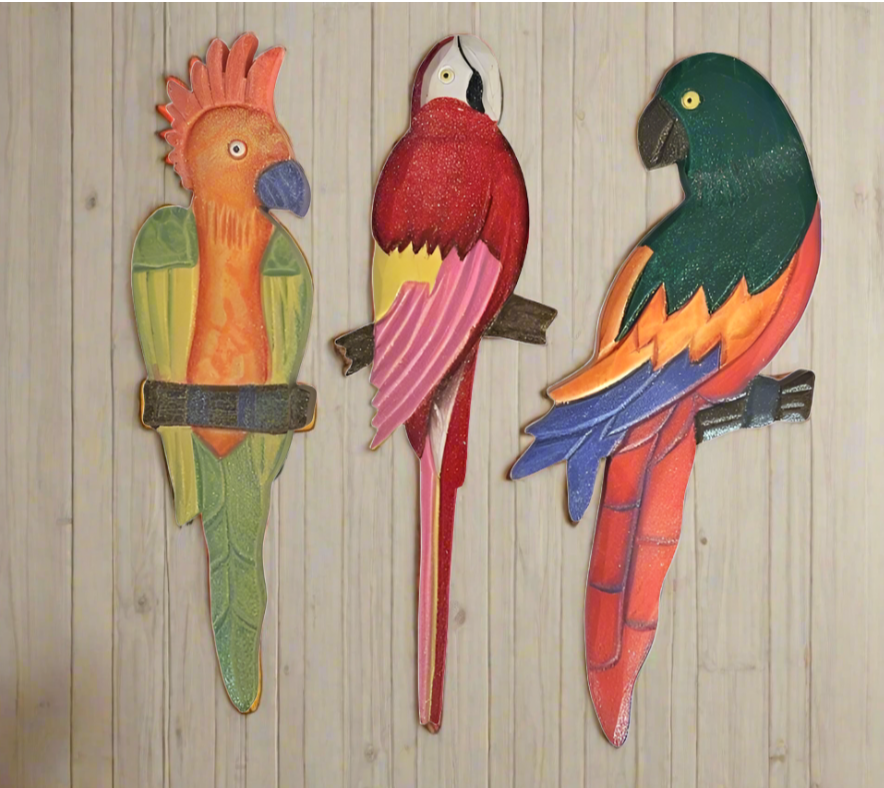 Parrot Trio Wall Art