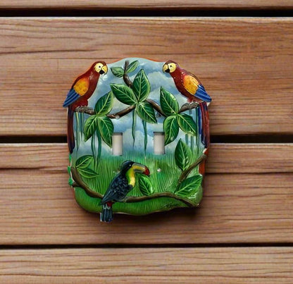 Scarlet Macaws Toucan Wall Switch Cover