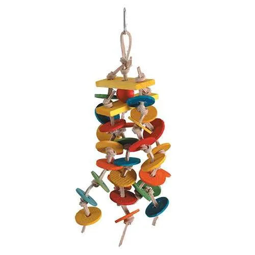 Wooden Wafers Disc Bird Toy