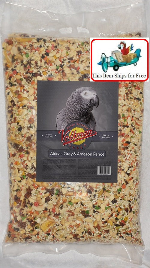 Volkman Avian Science Super African Grey Parrot 20 lb