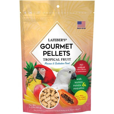 Lafeber Tropical Fruit Gourmet Pellets Large Parrot Macaw Cockatoo