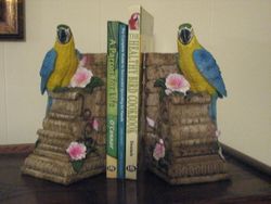 Blue and Gold Macaw Bookends