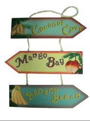 Coconut Cove 3 Hanging Signs