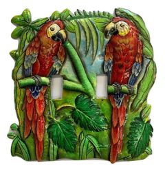 Red Macaws Wall Switch Cover