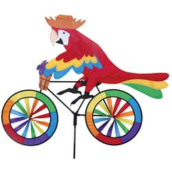 Large Bicycling Parrot Spinner