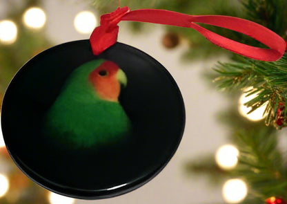 Peach Face Love Bird Ornament