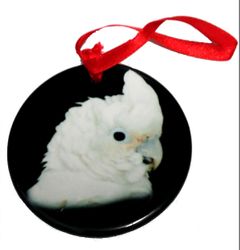 Porcelain Goffin Cockatoo Ornament