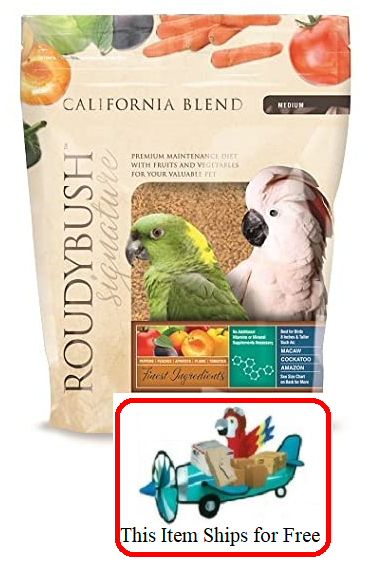 Roudybush California Blend Bird Pellets Medium 10 lb