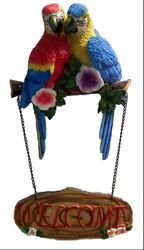 Macaws welcome sign