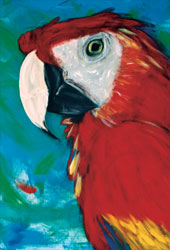 Scarlet Macaw Mouse Pad