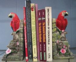 Scarlet Macaw Bookends
