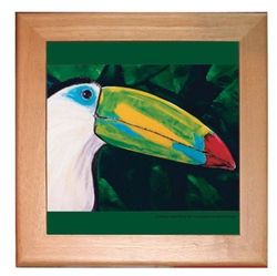 Toucan Parrot Ceramic Trivet