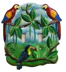 Scarlet Macaws Toucan Wall Switch Cover
