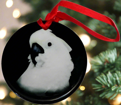 Umbrella Cockatoo Ornament